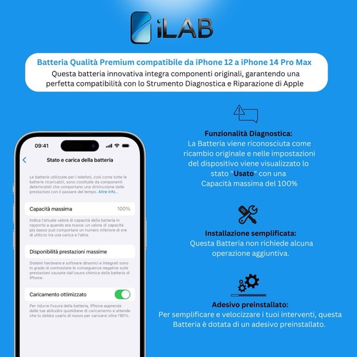 Batteria apple iphone 14 - batteria,